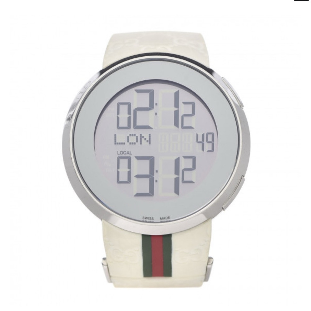 Gucci White Digital Watch